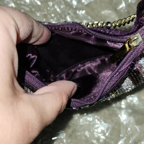 🎉🌹HP🌹🎉Liz Claiborne Beaded Evening Hand Purse - Picture 10 of 10
